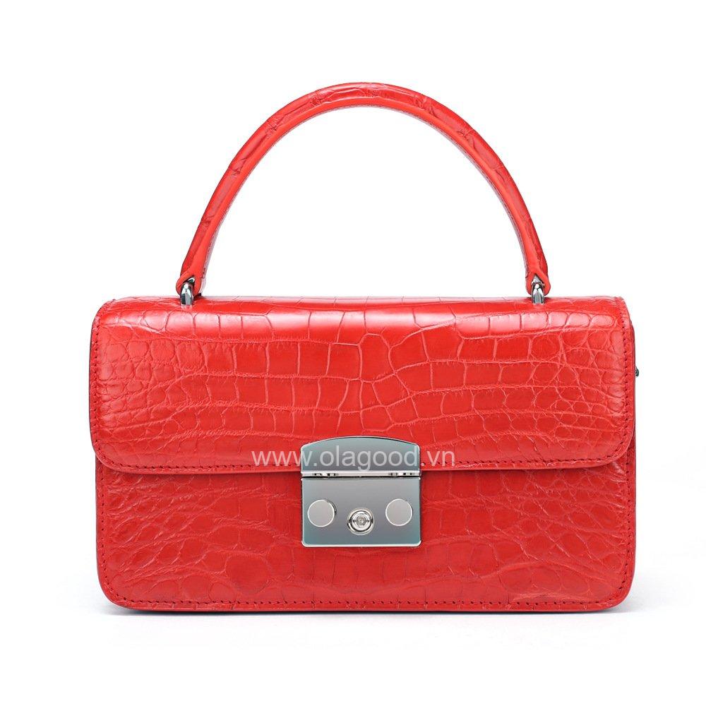 Túi da cá sấu nữ chính hãng - TXN0252S - Hình ảnh 10