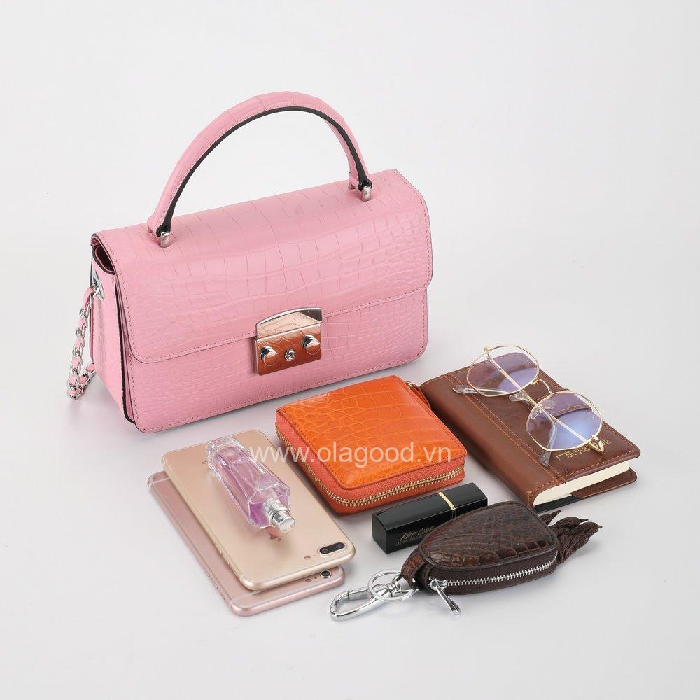 Túi da cá sấu nữ chính hãng - TXN0252S - Hình ảnh 18