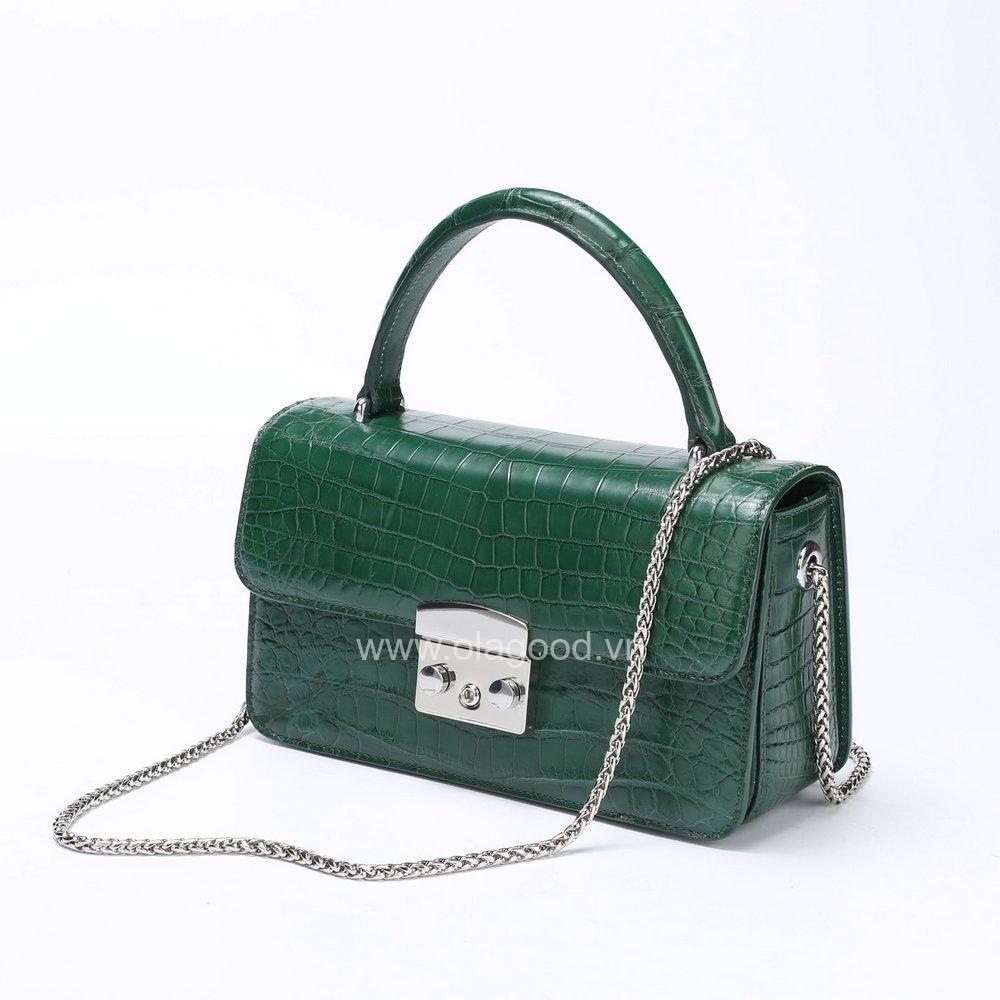 Túi da cá sấu nữ chính hãng - TXN0252S - Hình ảnh 2