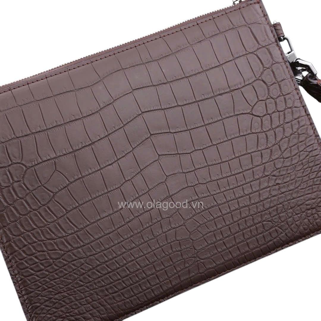 Ví cầm tay da cá sấu Nile - CL014S - Hình ảnh 12