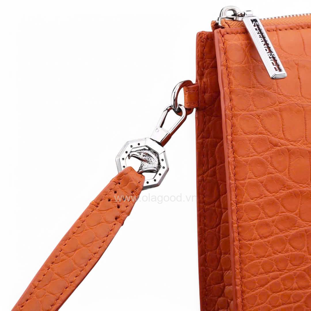 Ví cầm tay da cá sấu Nile - CL014S - Hình ảnh 17