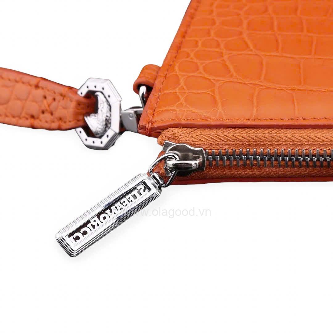 Ví cầm tay da cá sấu Nile - CL014S - Hình ảnh 19