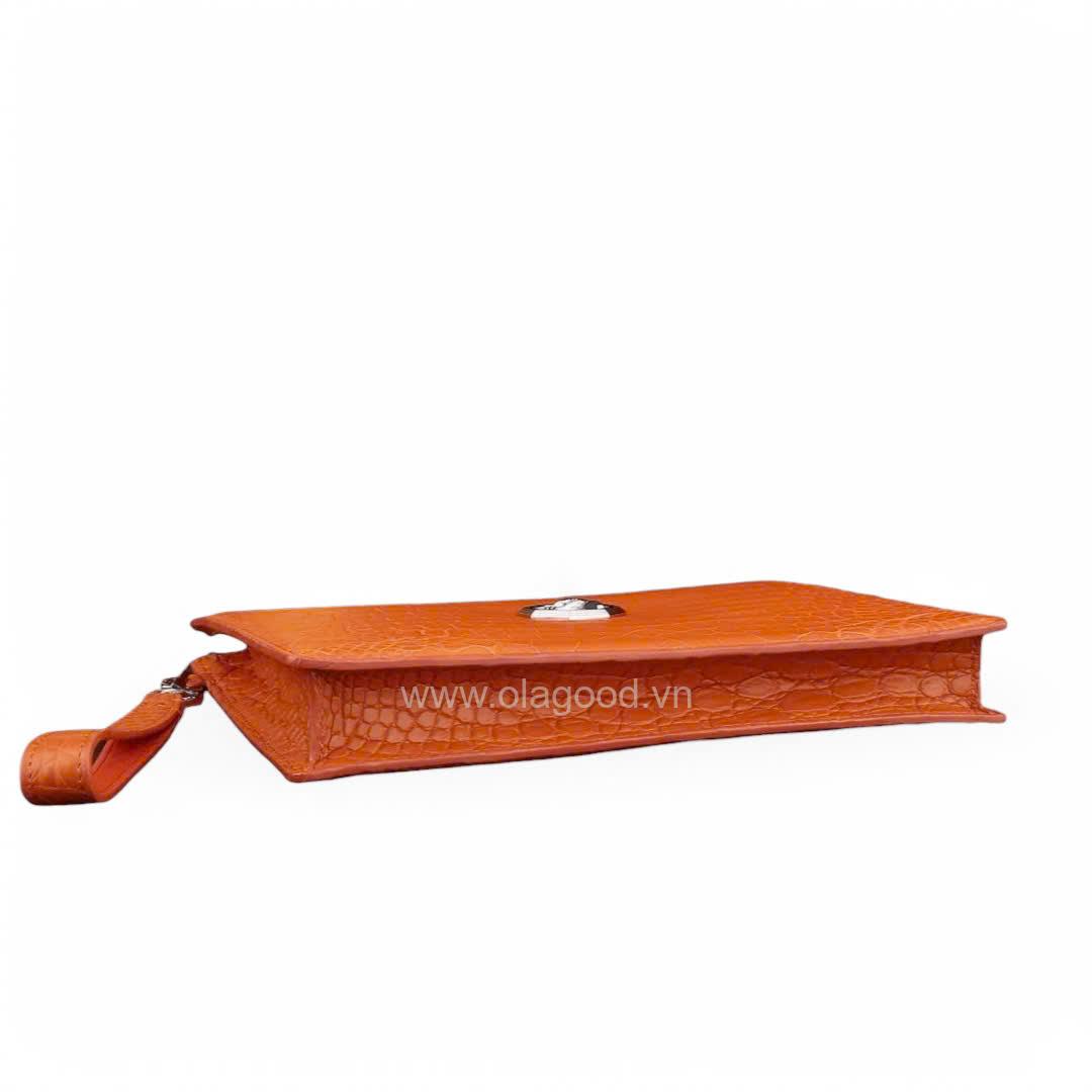 Ví cầm tay da cá sấu Nile - CL014S - Hình ảnh 20