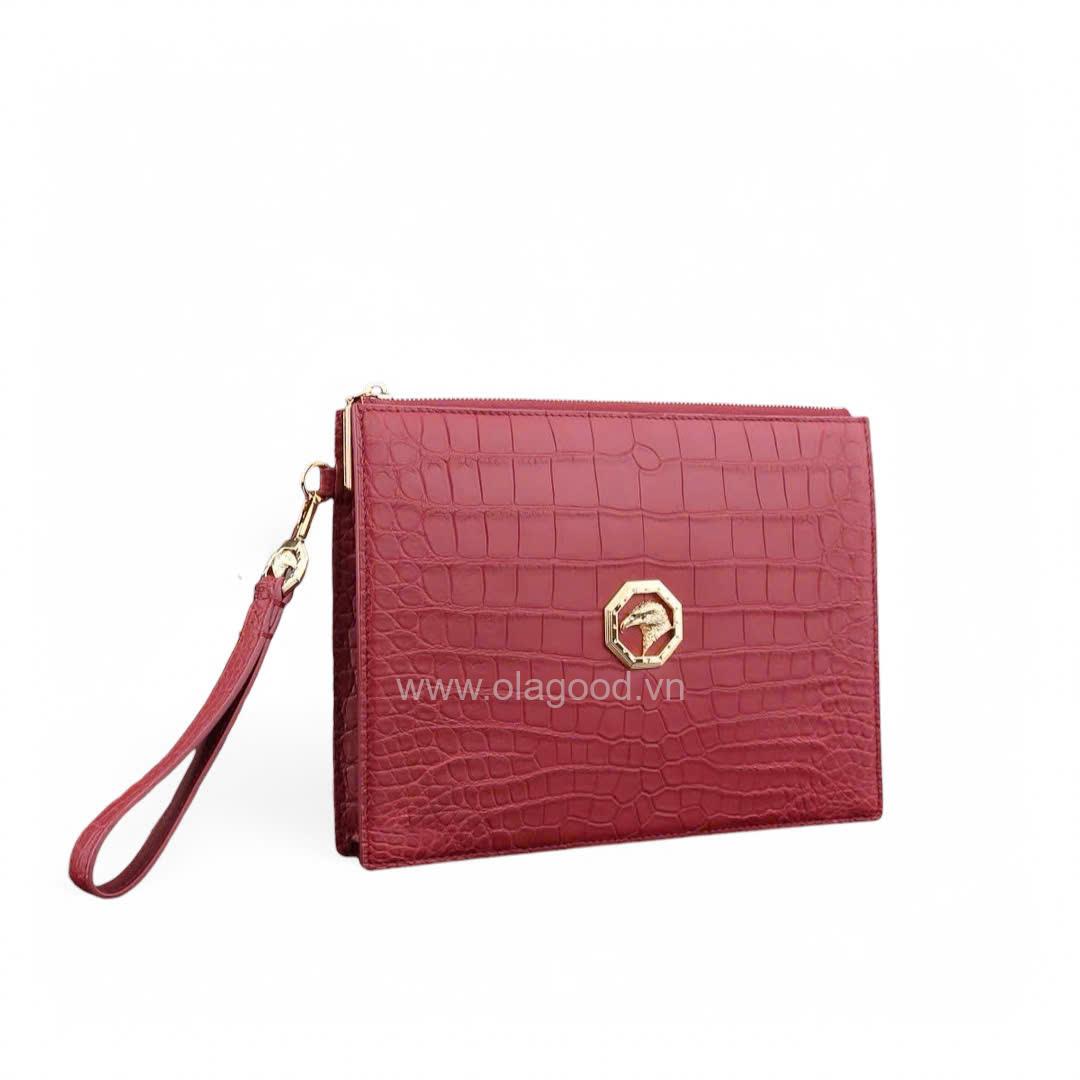 Ví cầm tay da cá sấu Nile - CL014S - Hình ảnh 22