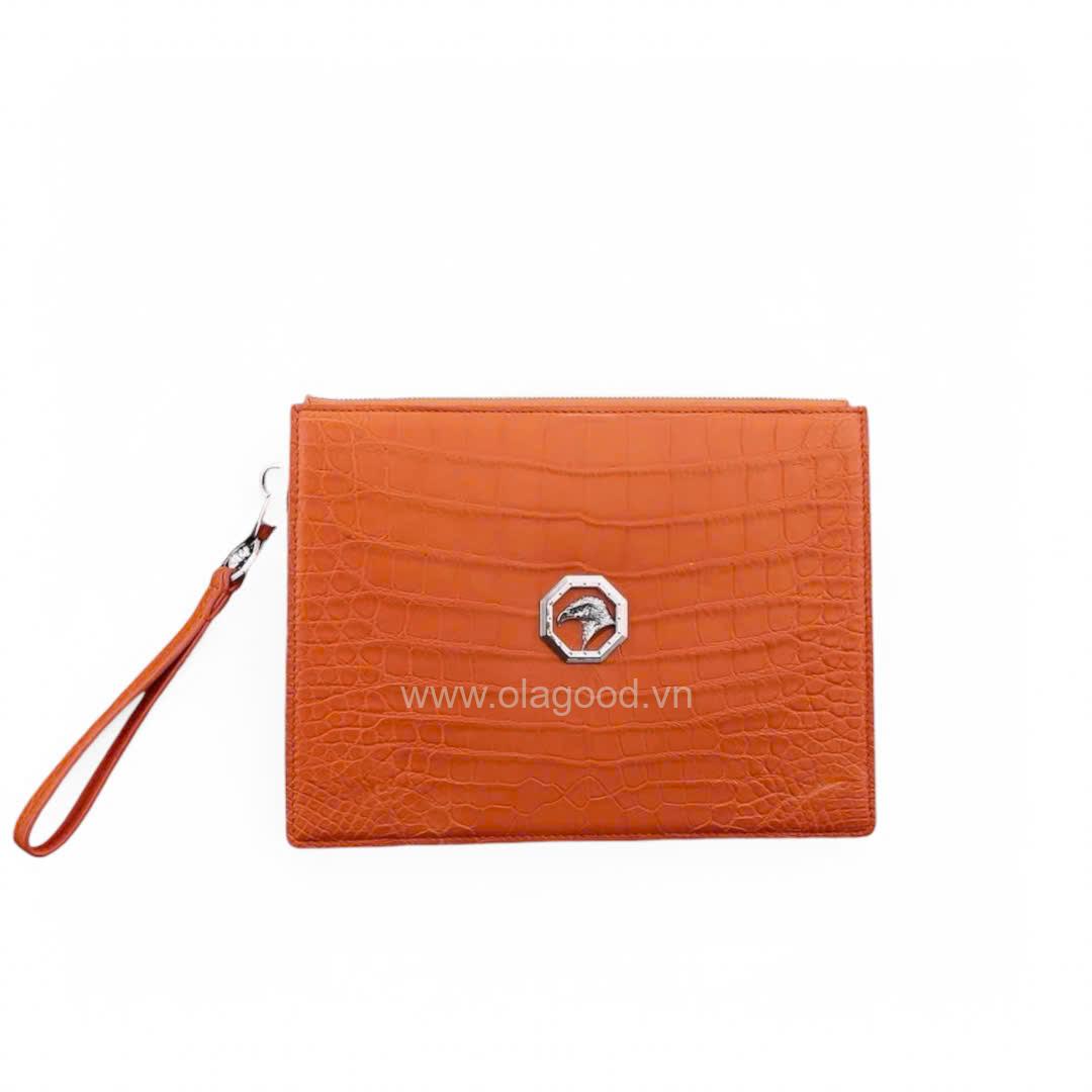 Ví cầm tay da cá sấu Nile - CL014S - Hình ảnh 3