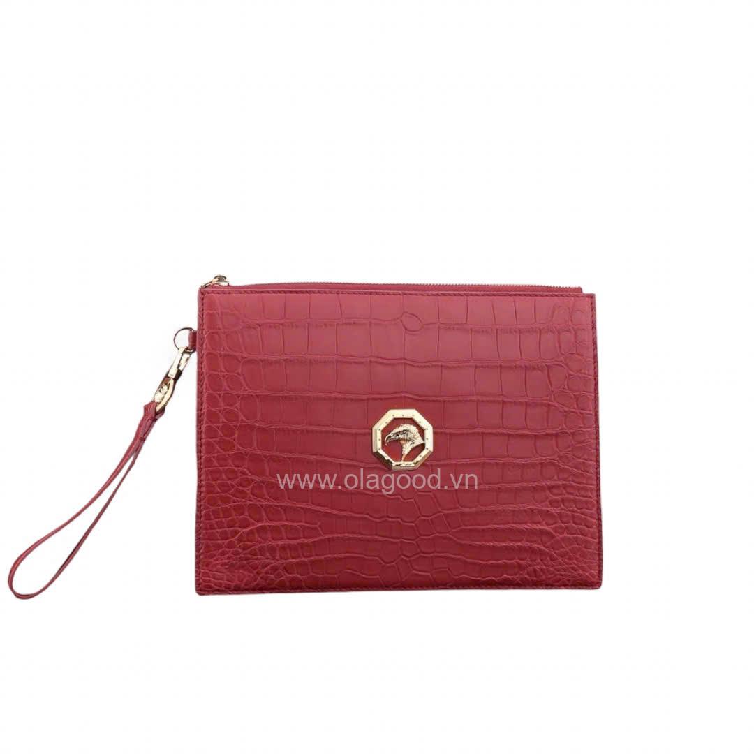 Ví cầm tay da cá sấu Nile - CL014S - Hình ảnh 23