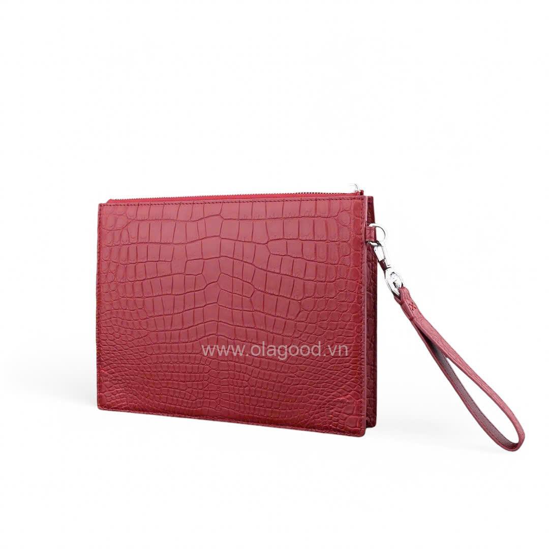 Ví cầm tay da cá sấu Nile - CL014S - Hình ảnh 24
