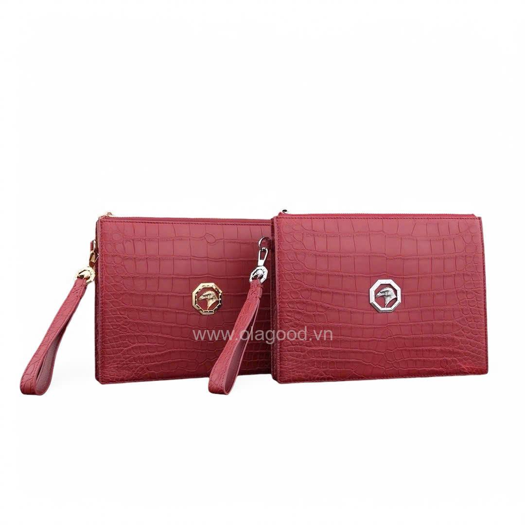 Ví cầm tay da cá sấu Nile - CL014S - Hình ảnh 25