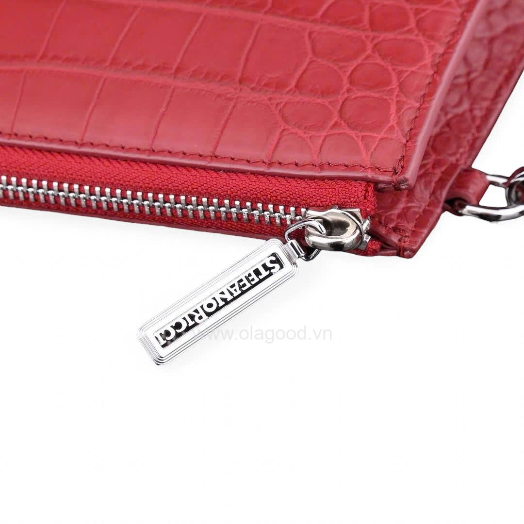 Ví cầm tay da cá sấu Nile - CL014S - Hình ảnh 27