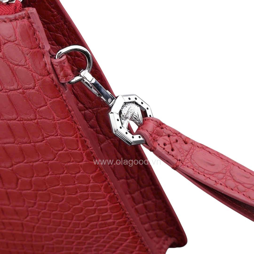 Ví cầm tay da cá sấu Nile - CL014S - Hình ảnh 28