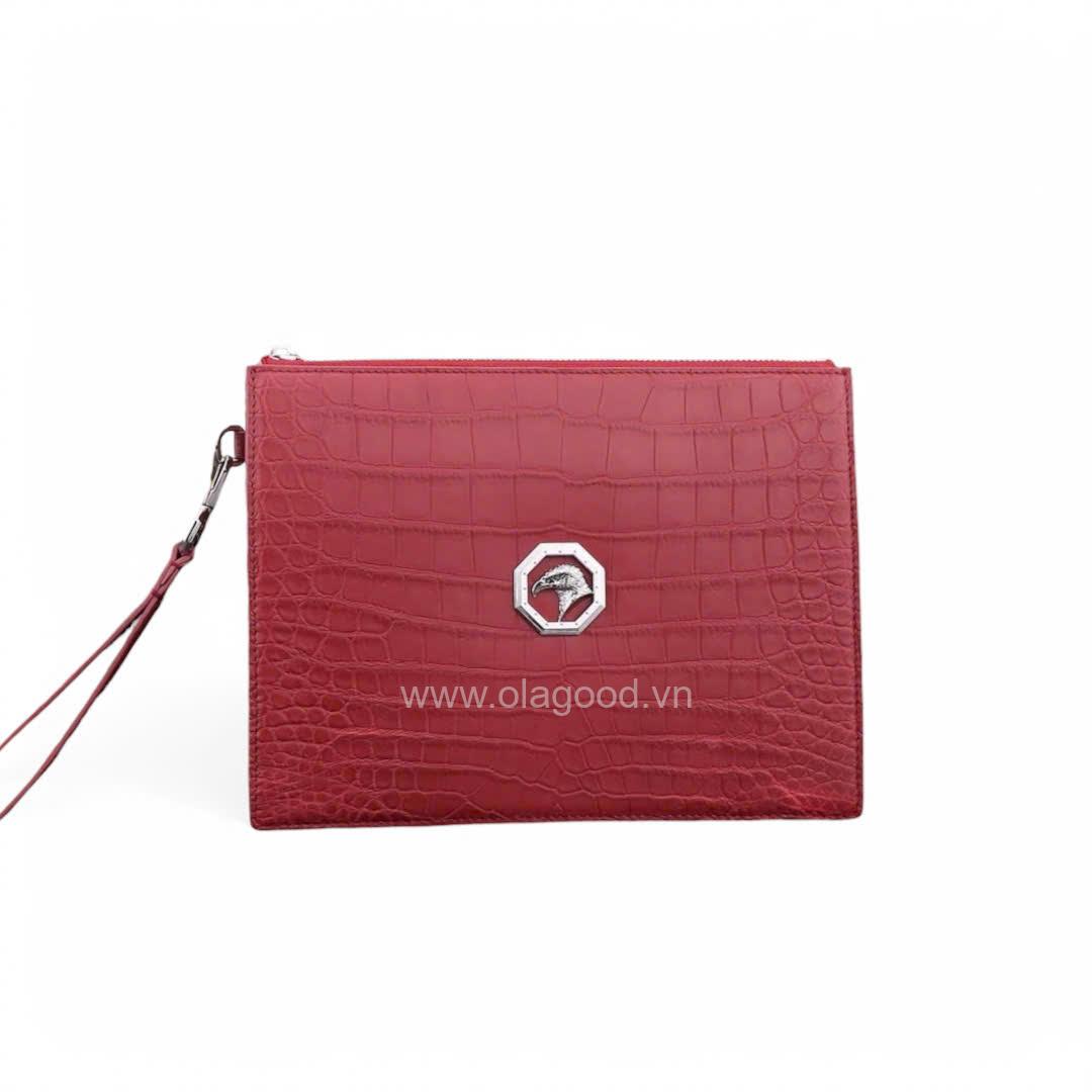 Ví cầm tay da cá sấu Nile - CL014S - Hình ảnh 4