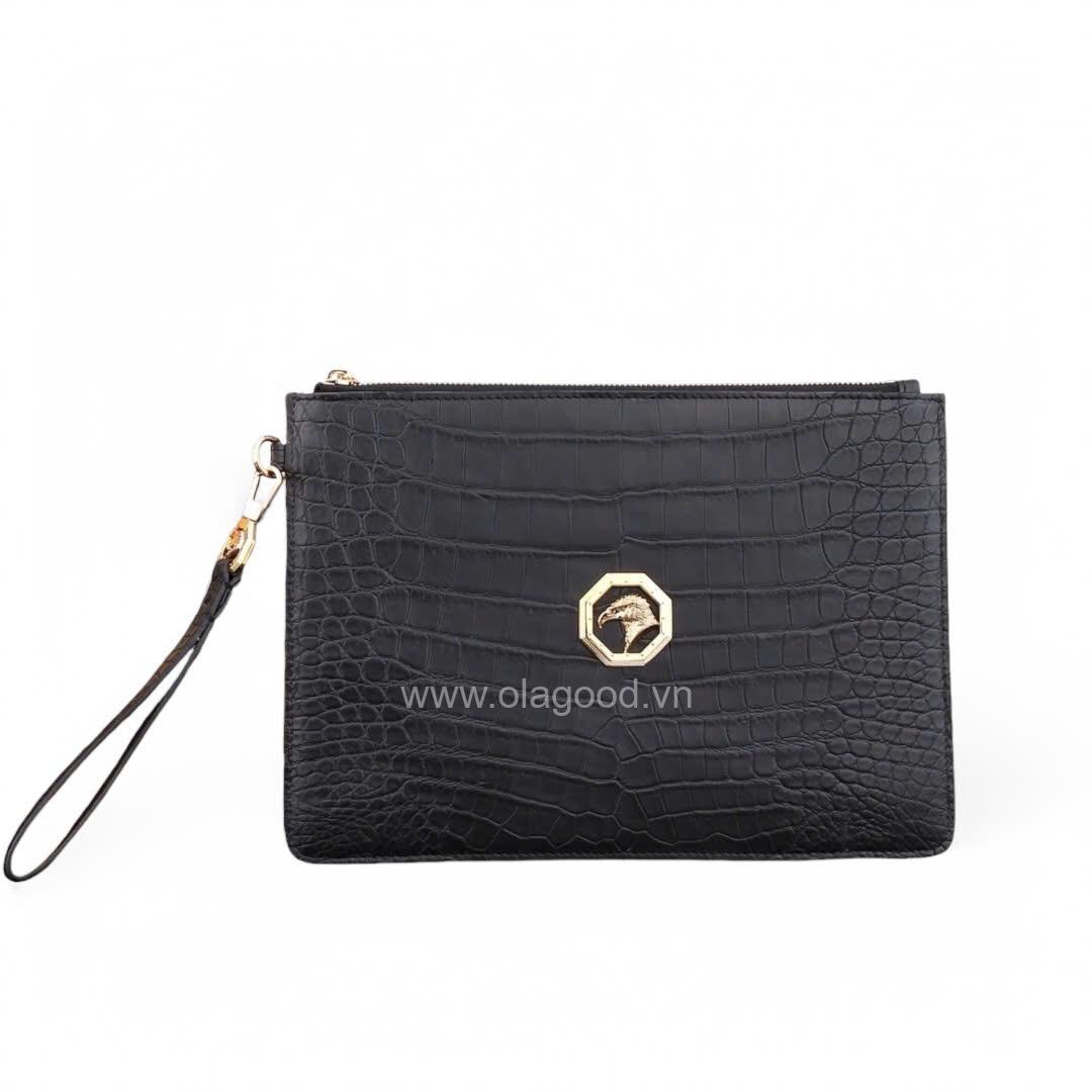 Ví cầm tay da cá sấu Nile - CL014S - Hình ảnh 5