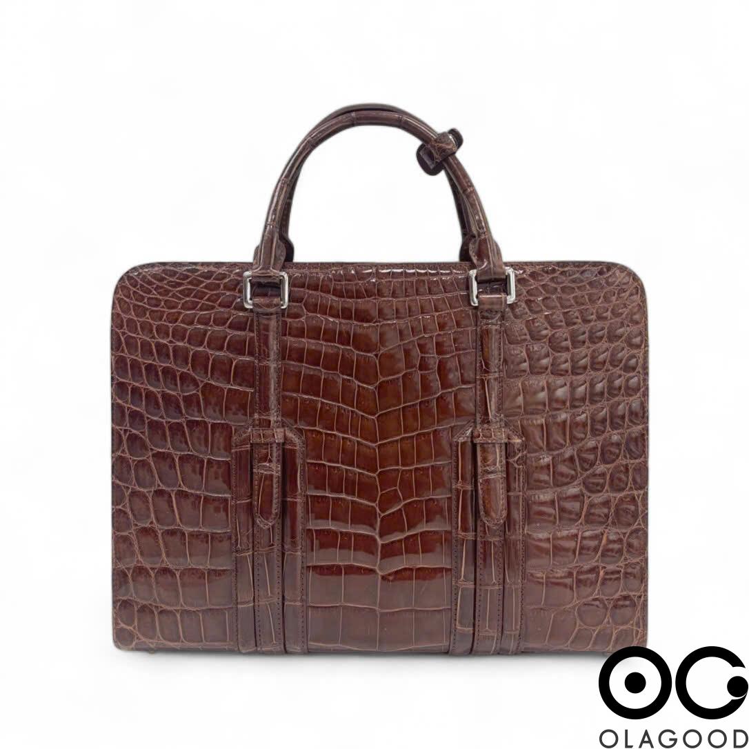 Cặp laptop da cá sấu hàng cao cấp - CLT016S - Hình ảnh 3
