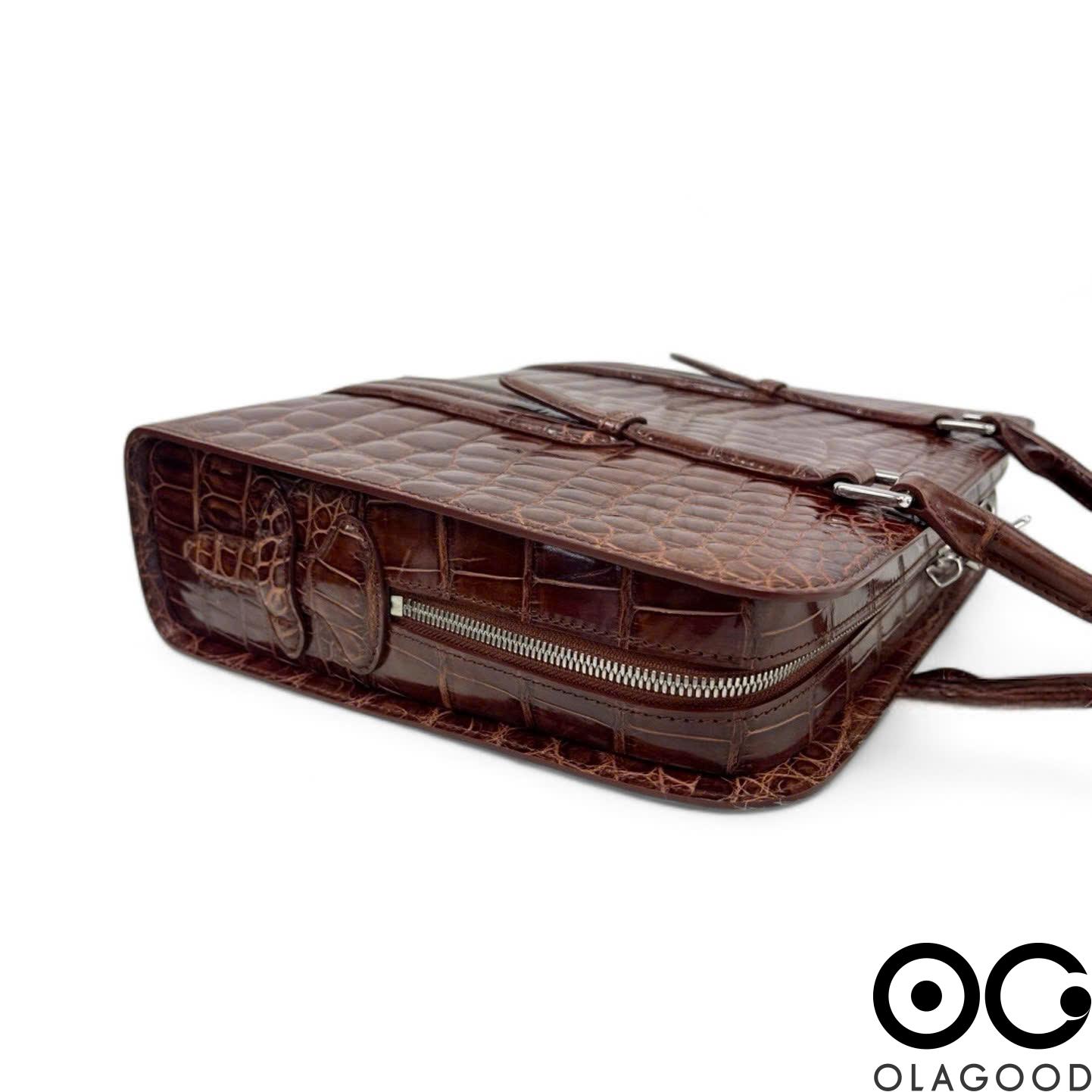 Cặp laptop da cá sấu hàng cao cấp - CLT016S - Hình ảnh 11