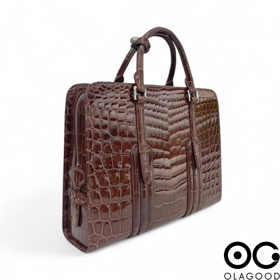 Cặp laptop da cá sấu hàng cao cấp - CLT016S - Hình ảnh 4