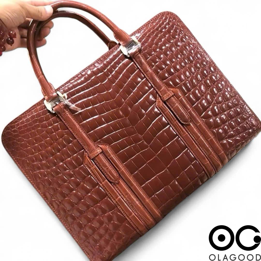 Cặp laptop da cá sấu hàng cao cấp - CLT016S - Hình ảnh 5