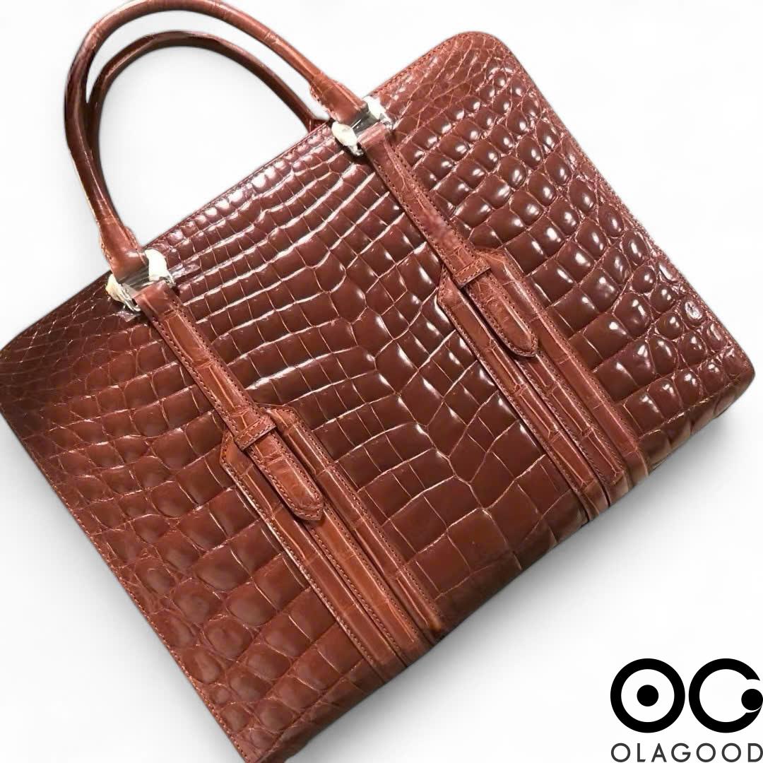 Cặp laptop da cá sấu hàng cao cấp - CLT016S - Hình ảnh 6