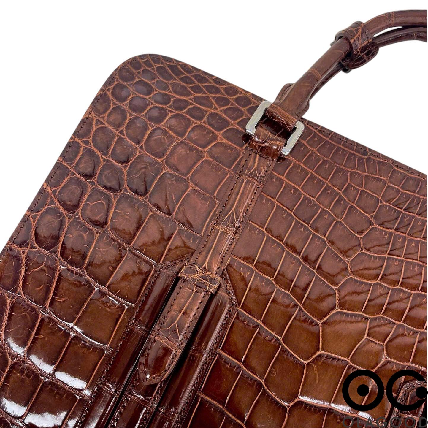 Cặp laptop da cá sấu hàng cao cấp - CLT016S - Hình ảnh 8