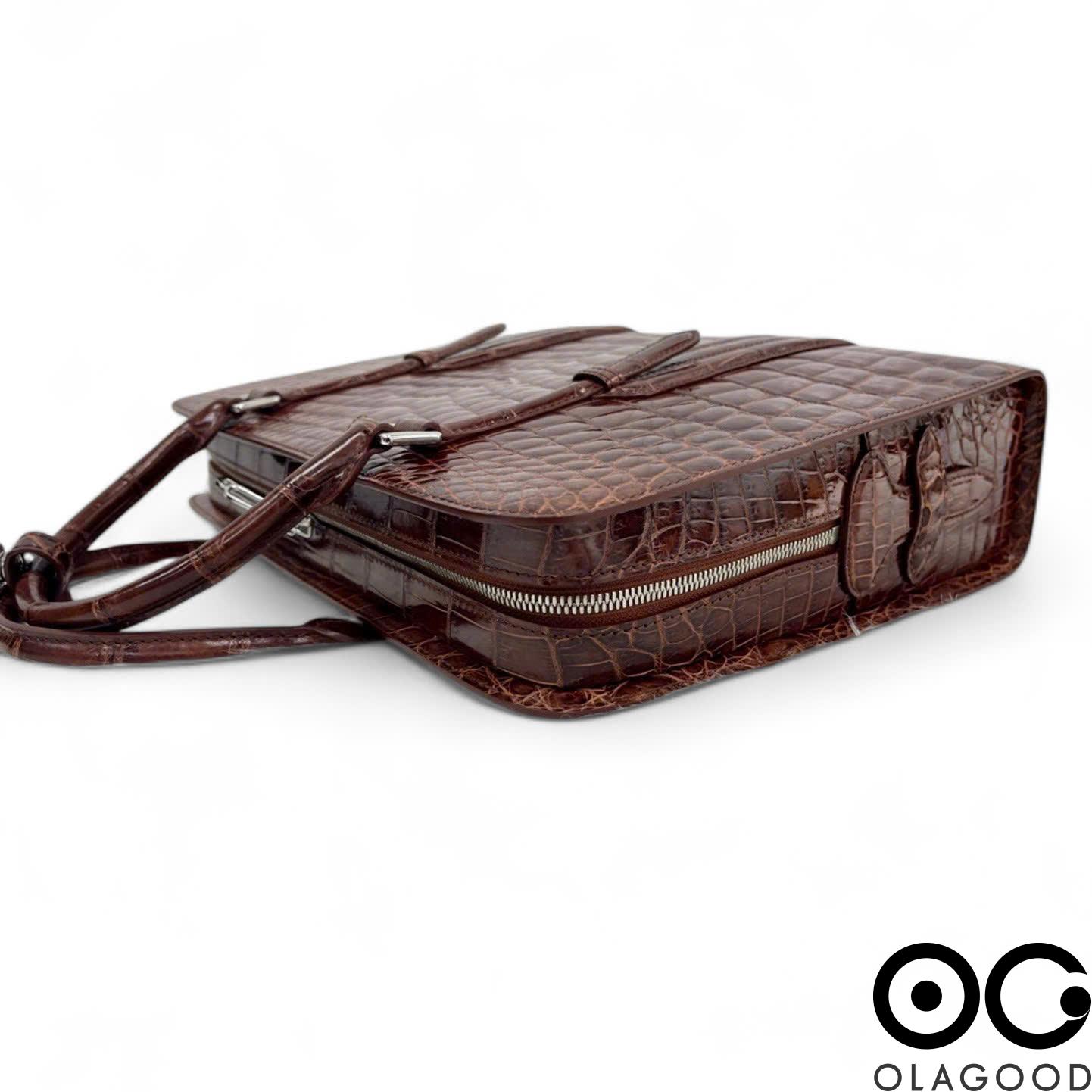 Cặp laptop da cá sấu hàng cao cấp - CLT016S - Hình ảnh 10