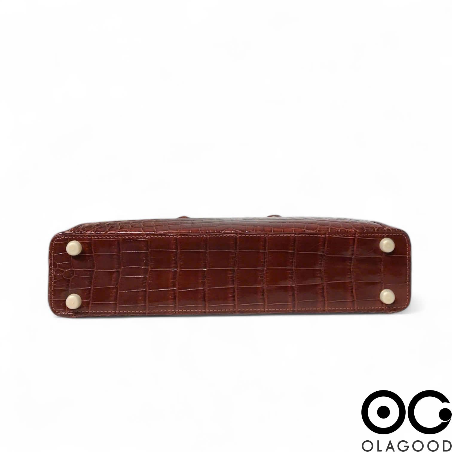 Cặp laptop nam công sở da cá sấu Nile - CLT018S - Hình ảnh 7