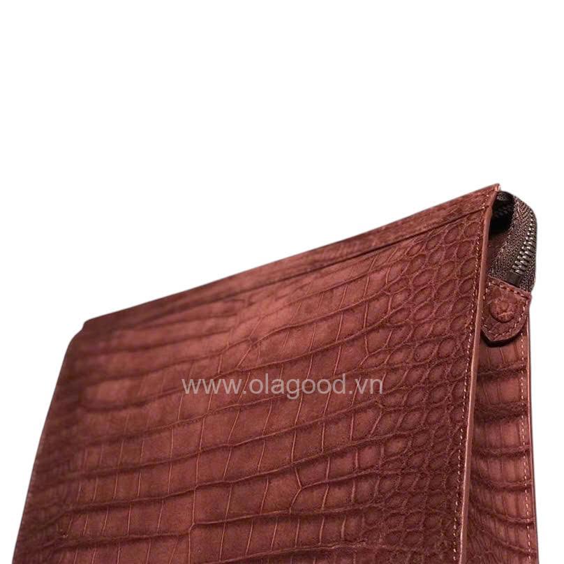 Clutch cầm tay da cá sấu - CL017S - Hình ảnh 12