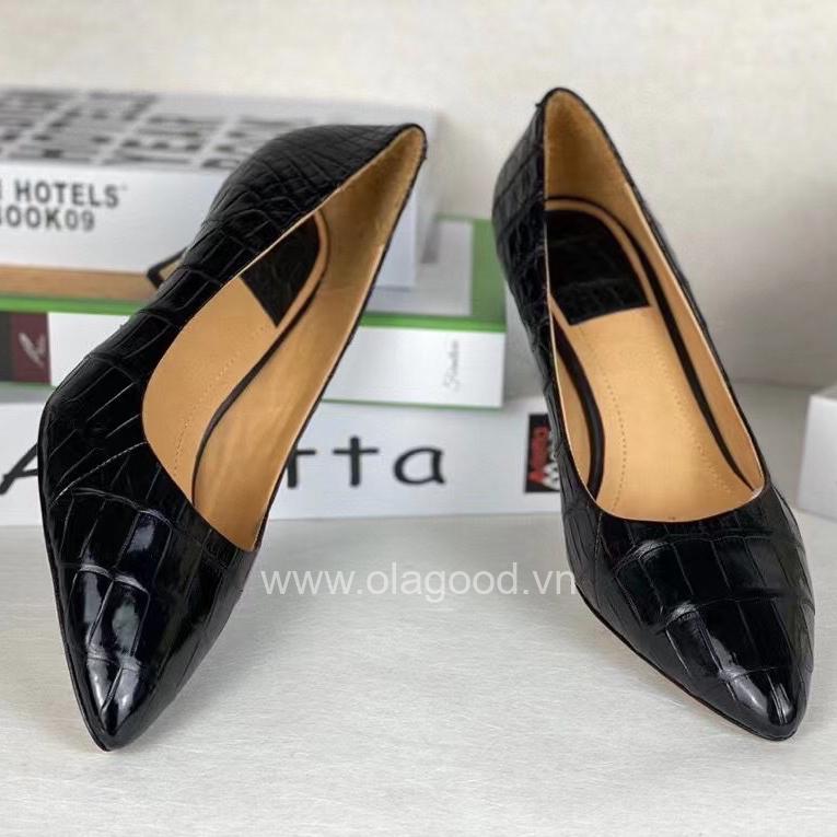 Giày nữ da cá sấu - GNU021S - Hình ảnh 2