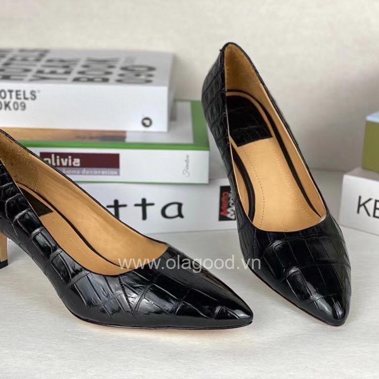 Giày nữ da cá sấu - GNU021S - Hình ảnh 3