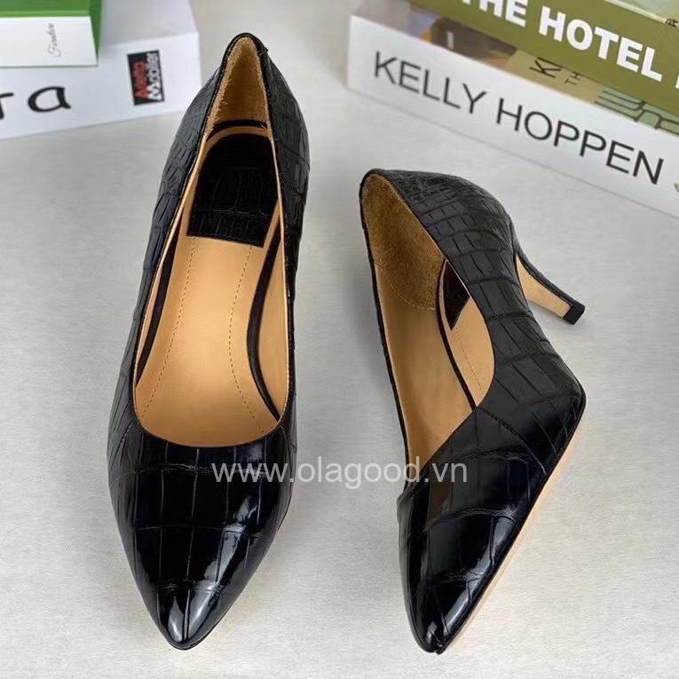 Giày nữ da cá sấu - GNU021S - Hình ảnh 4