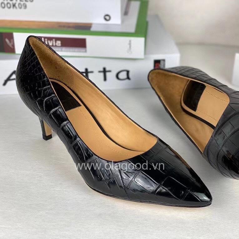 Giày nữ da cá sấu - GNU021S - Hình ảnh 5