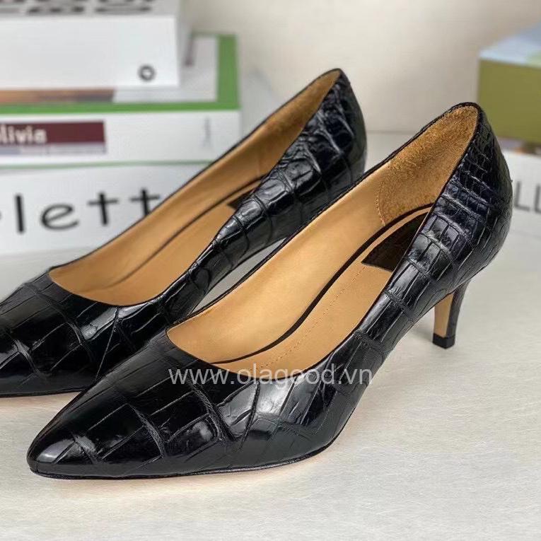 Giày nữ da cá sấu - GNU021S - Hình ảnh 8