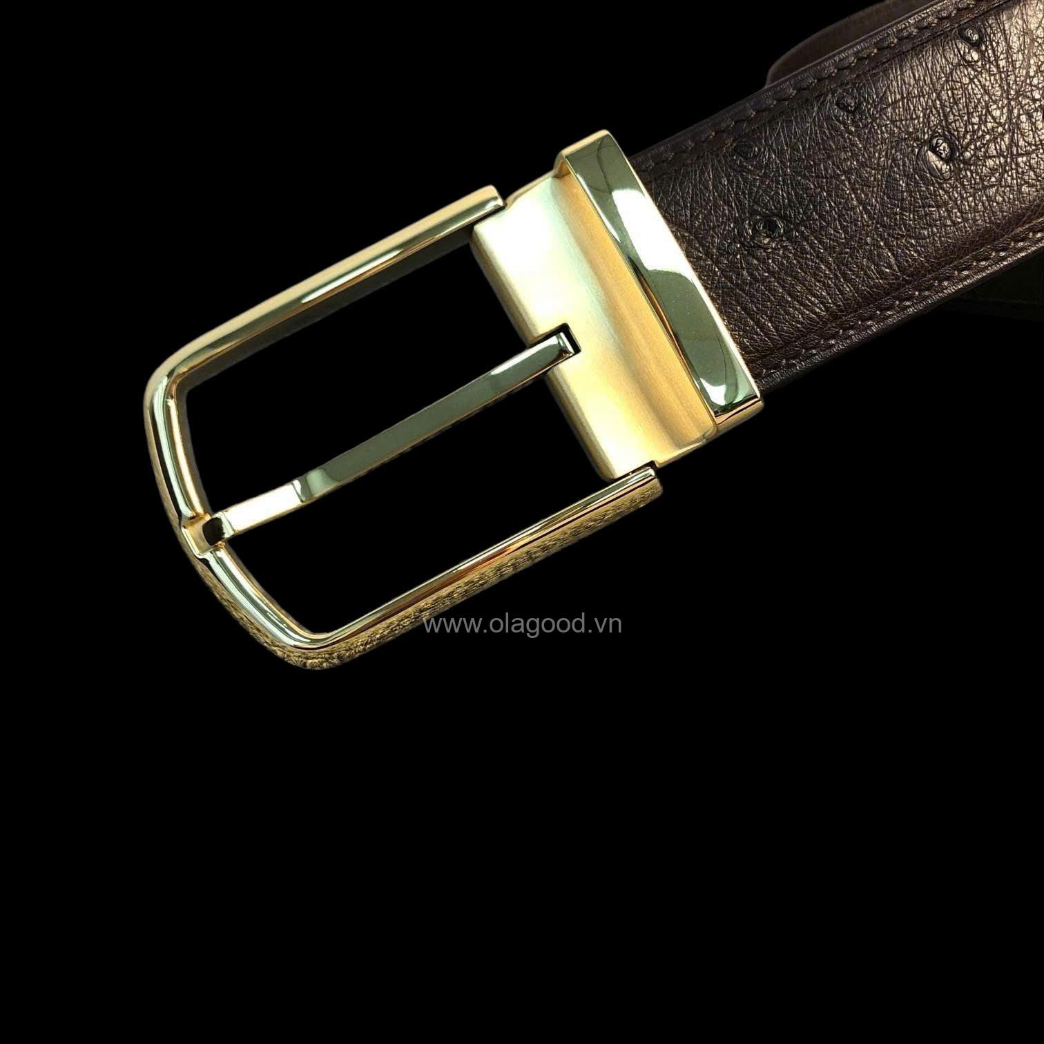 Thắt lưng da đà điểu - TL012D - Hình ảnh 7