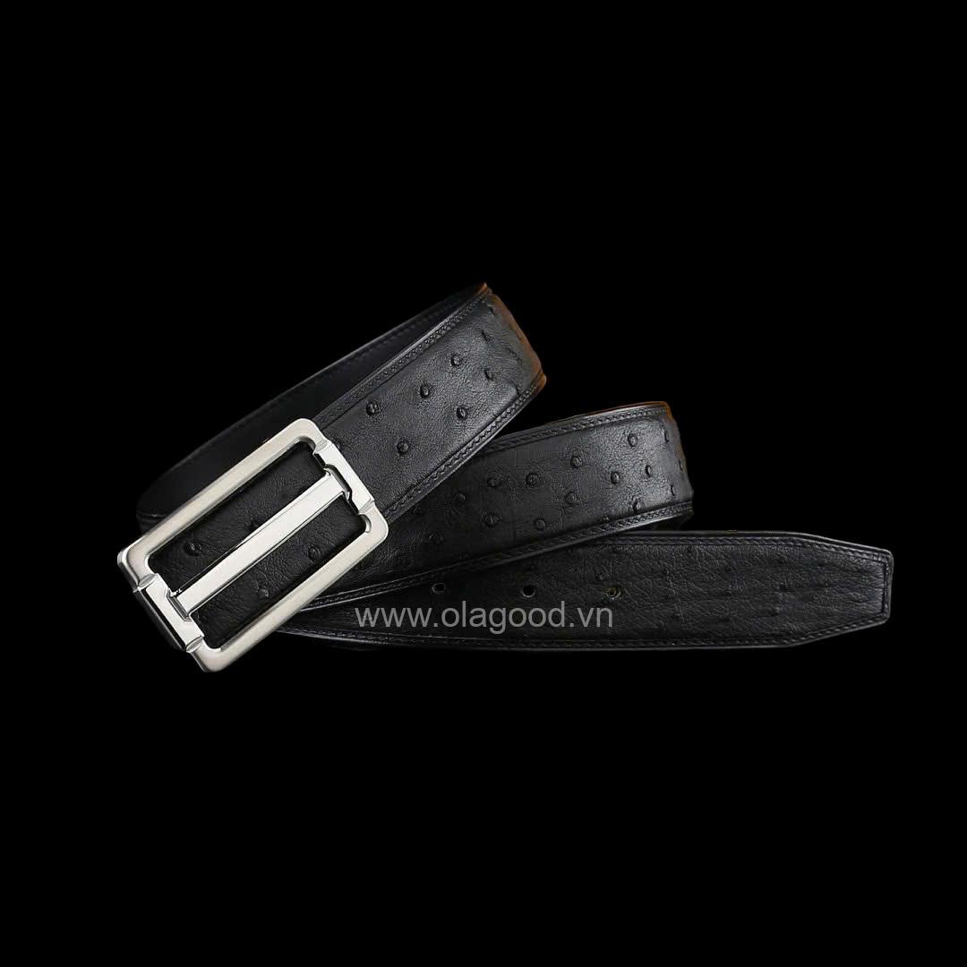 Thắt lưng da đà điểu nam - TL014D