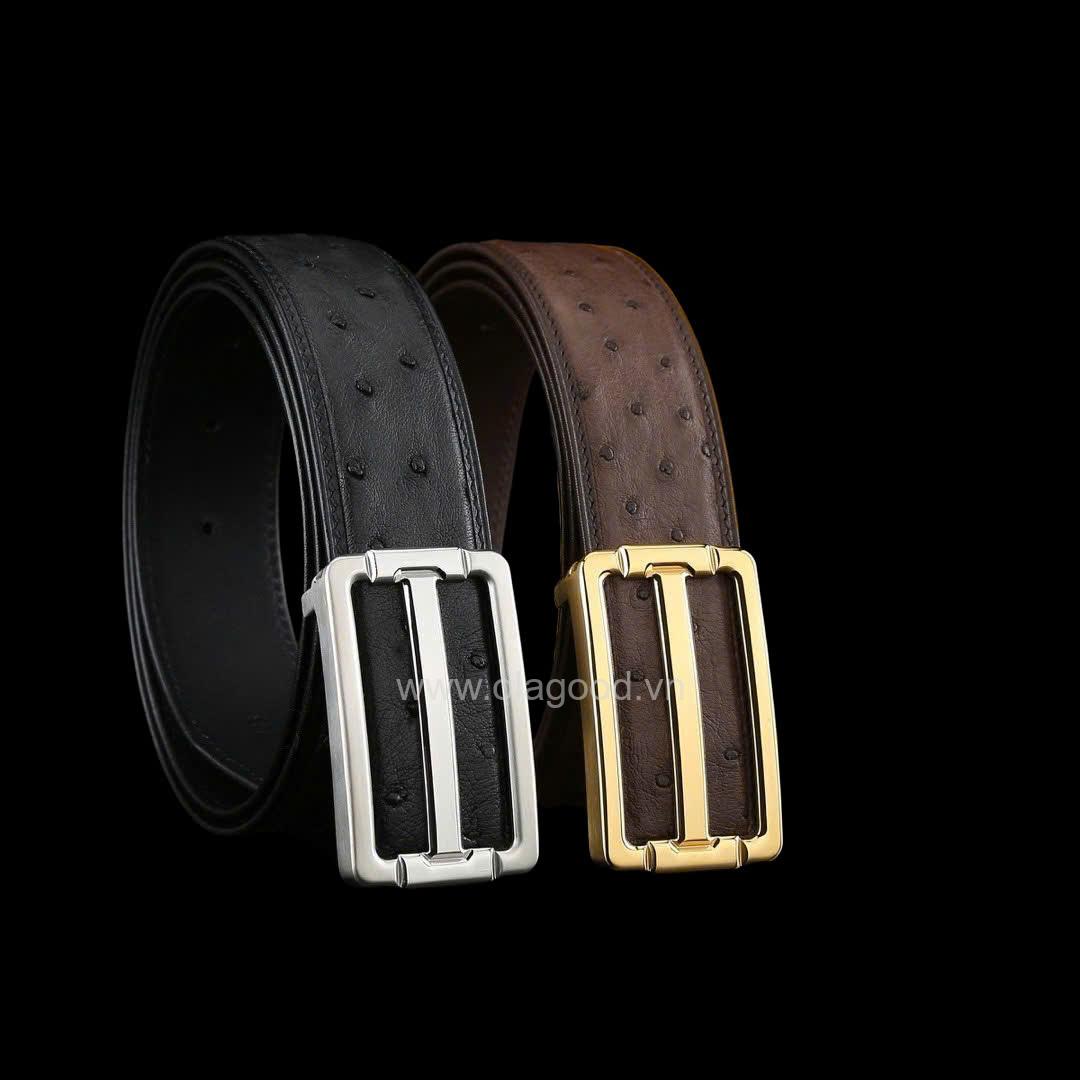 Thắt lưng da đà điểu nam - TL014D - Hình ảnh 6