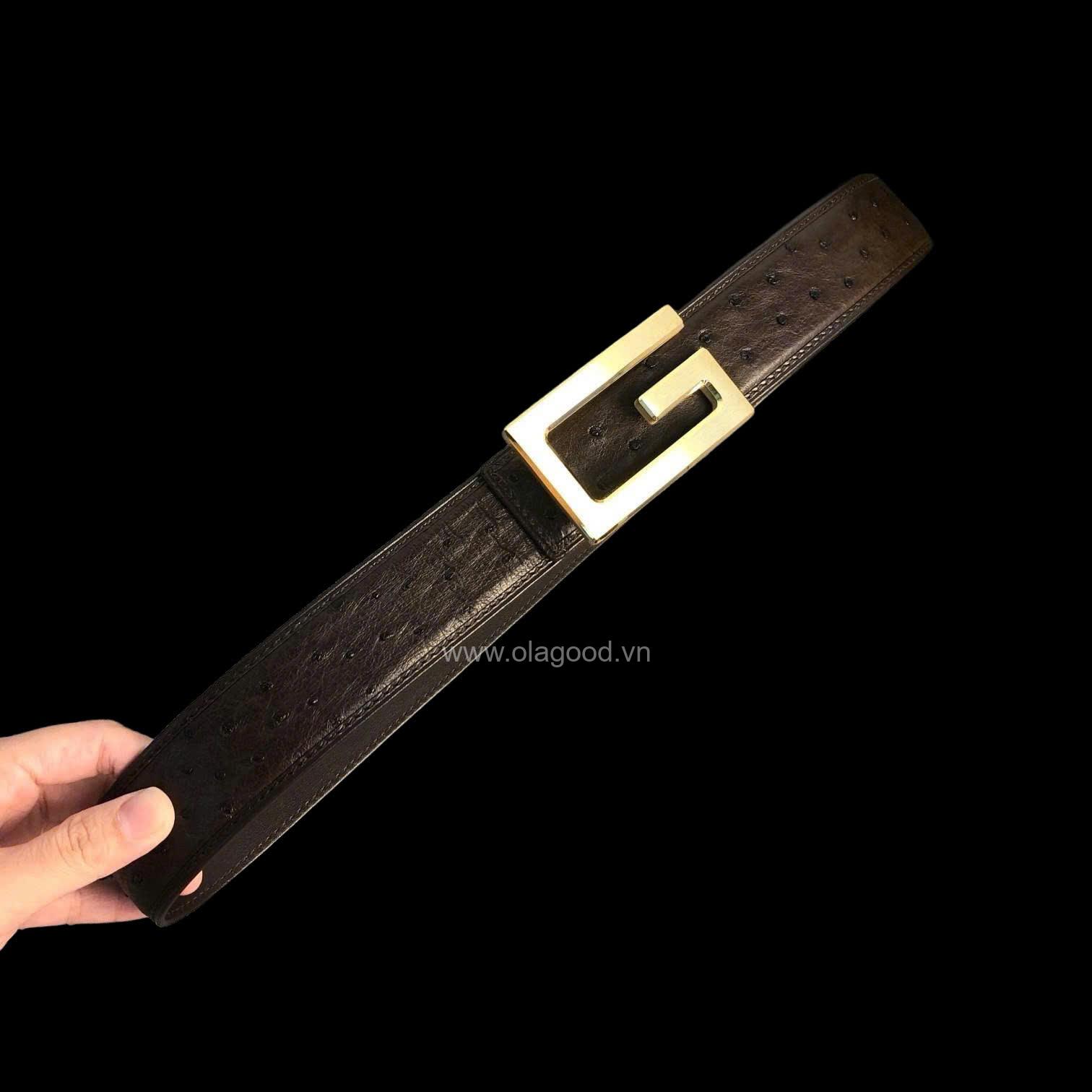 Thắt lưng nam da đà điểu - TL013D - Hình ảnh 5