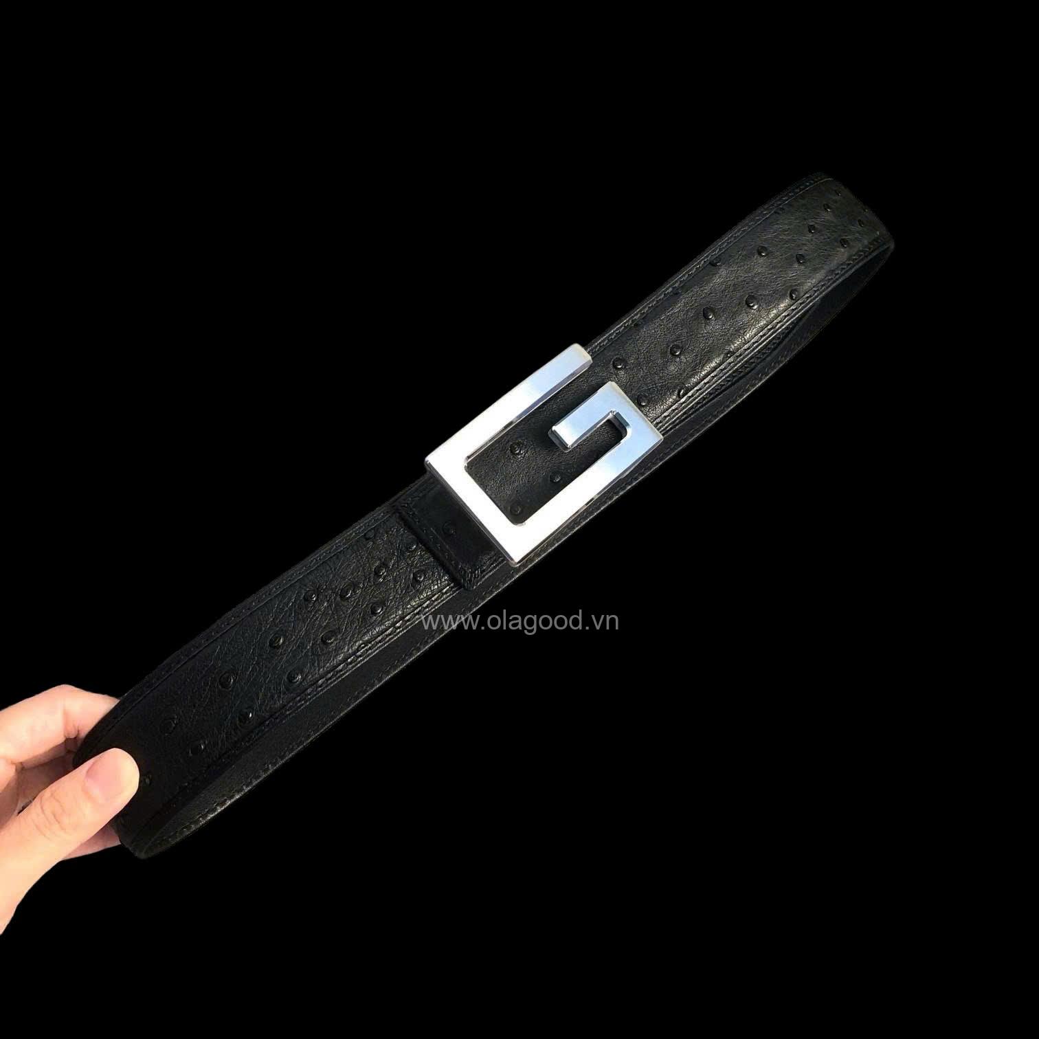 Thắt lưng nam da đà điểu - TL013D - Hình ảnh 6