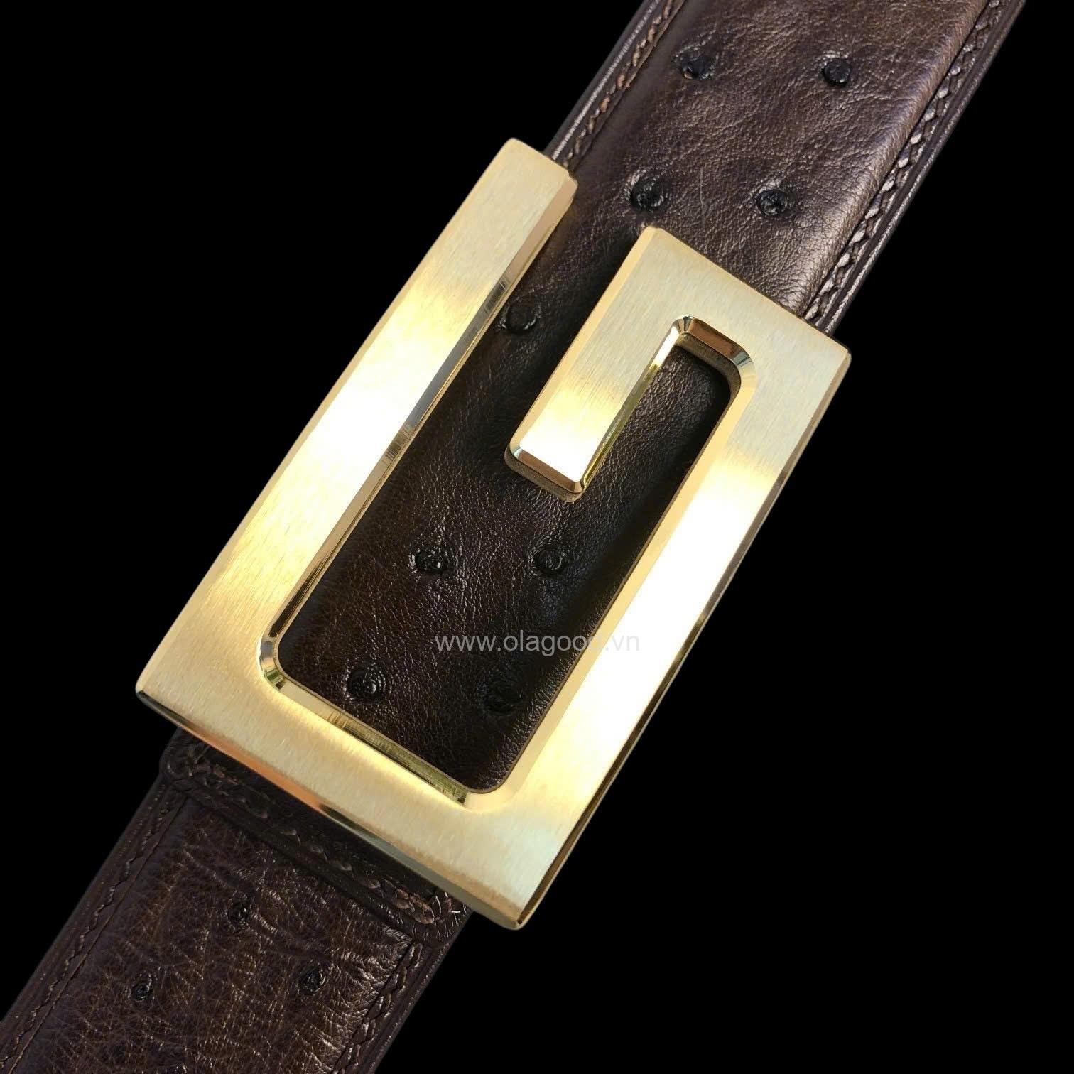 Thắt lưng nam da đà điểu - TL013D - Hình ảnh 7