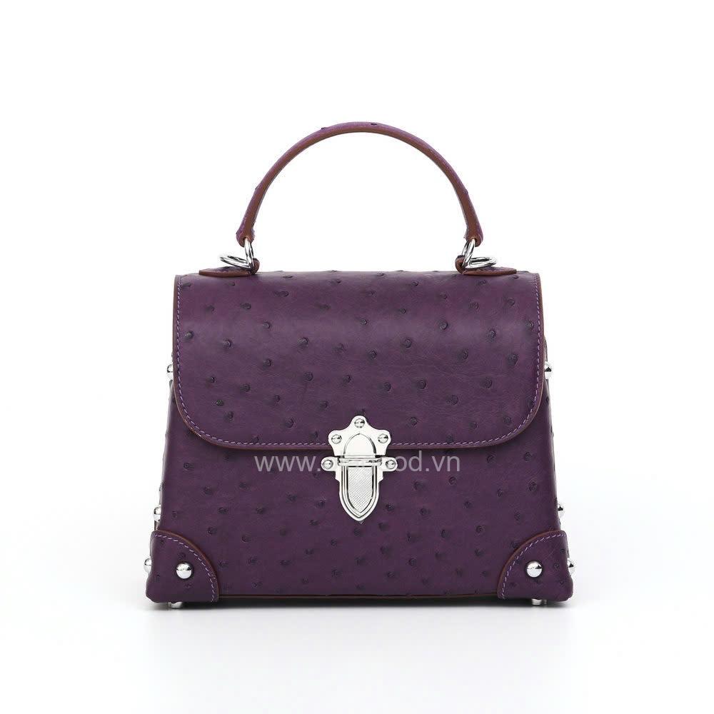 Túi nữ da đà điểu - TXNU022D - Hình ảnh 11