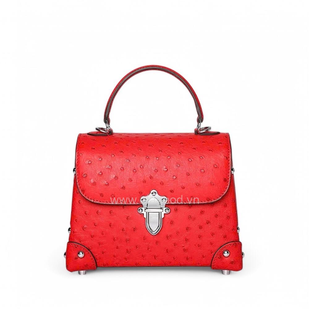 Túi nữ da đà điểu - TXNU022D - Hình ảnh 14