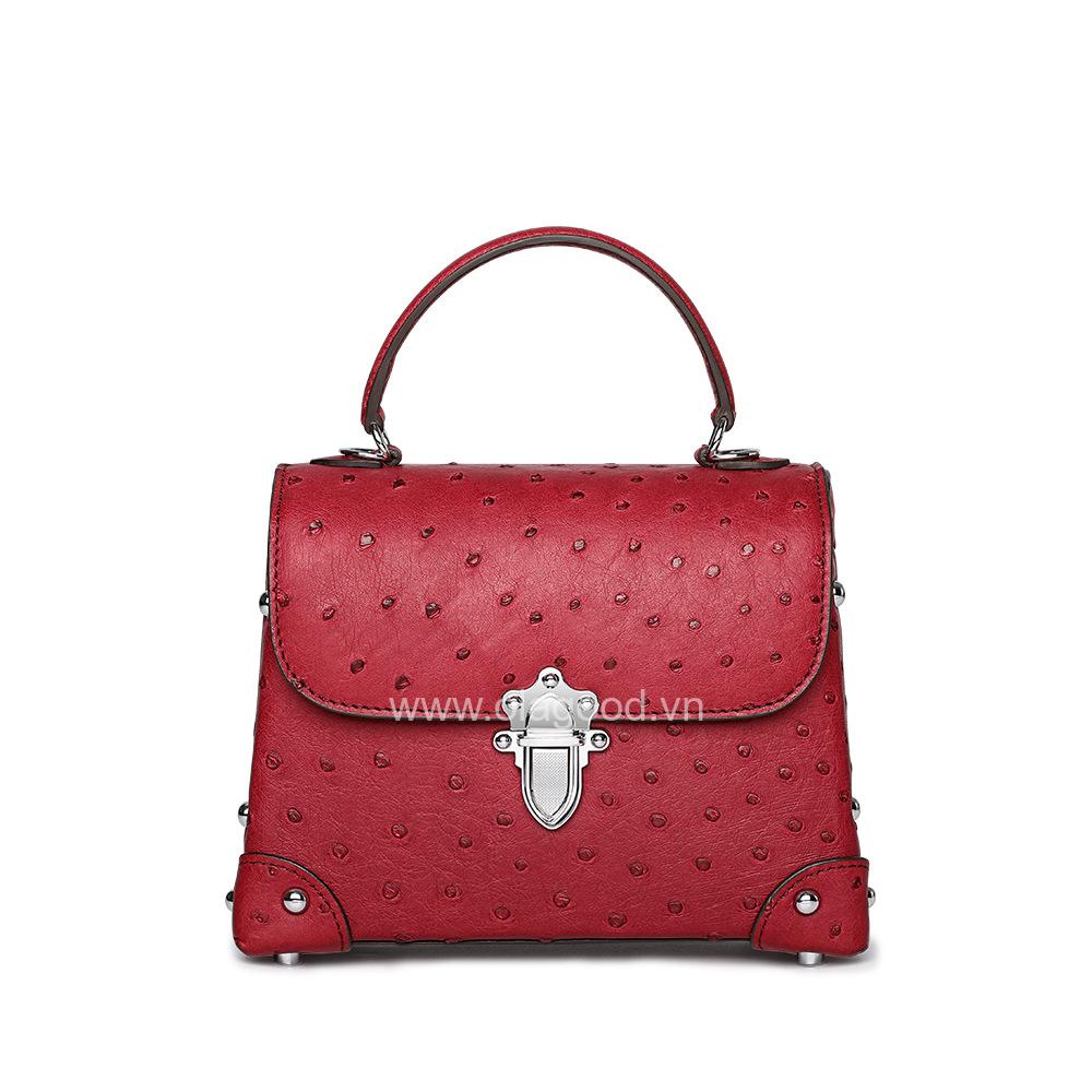 Túi nữ da đà điểu - TXNU022D - Hình ảnh 3
