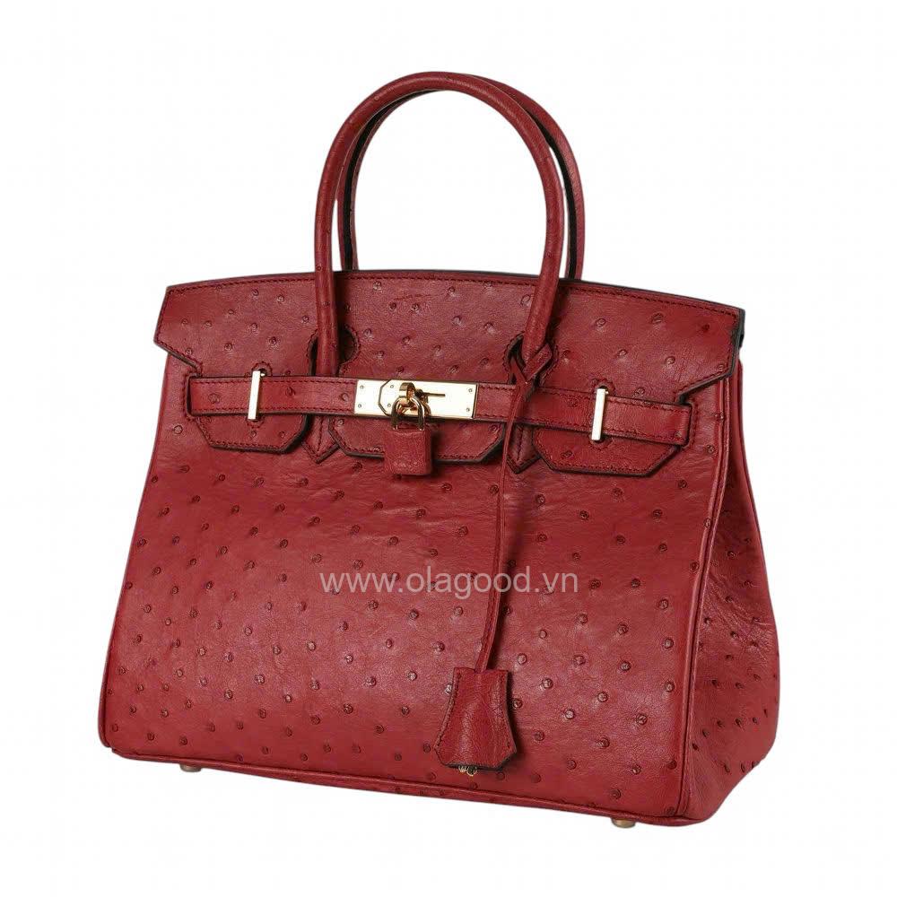 Túi xách da đà điểu nữ - TXNU023D - Hình ảnh 7