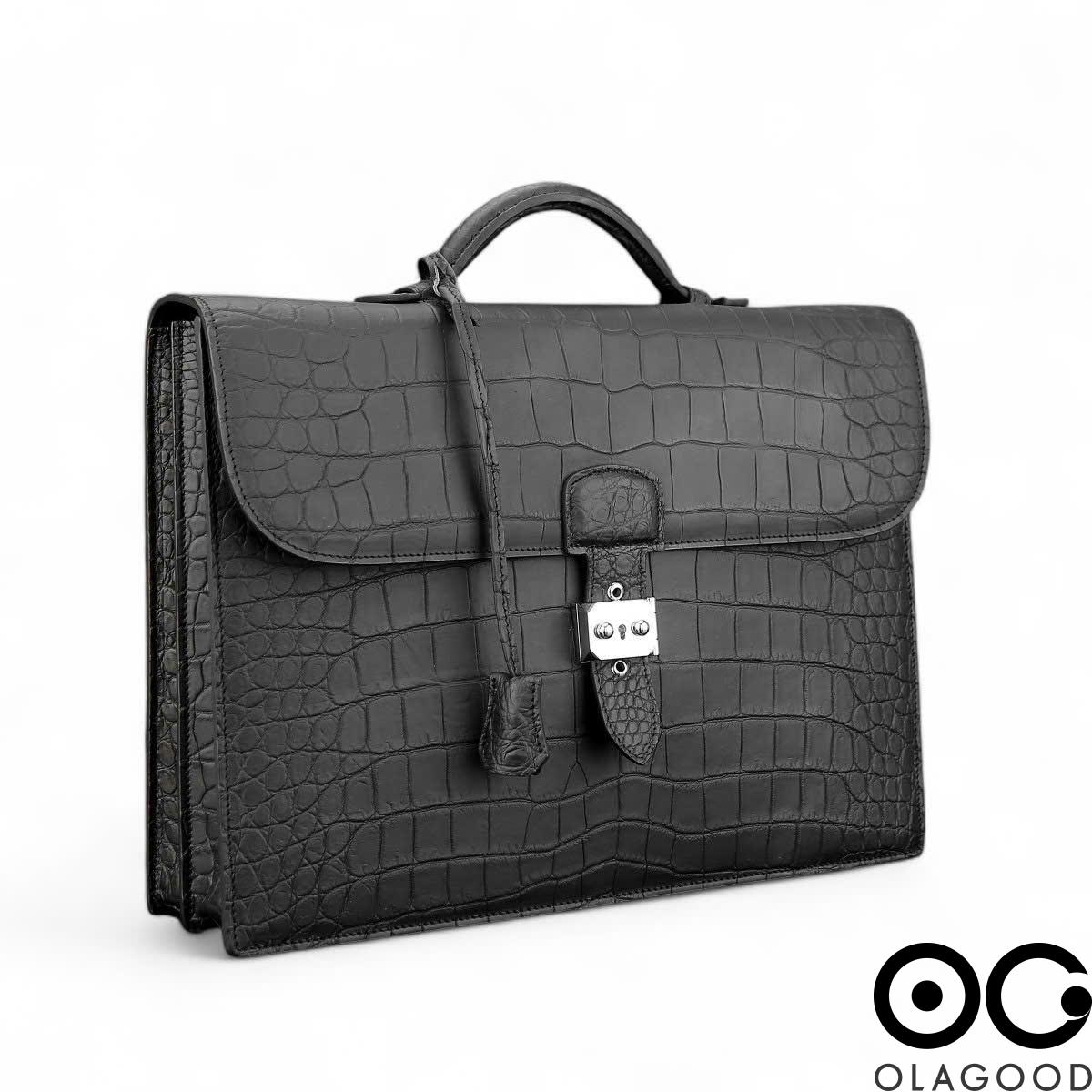 Túi xách laptop da cá sấu Nile - CLT019S - Hình ảnh 12