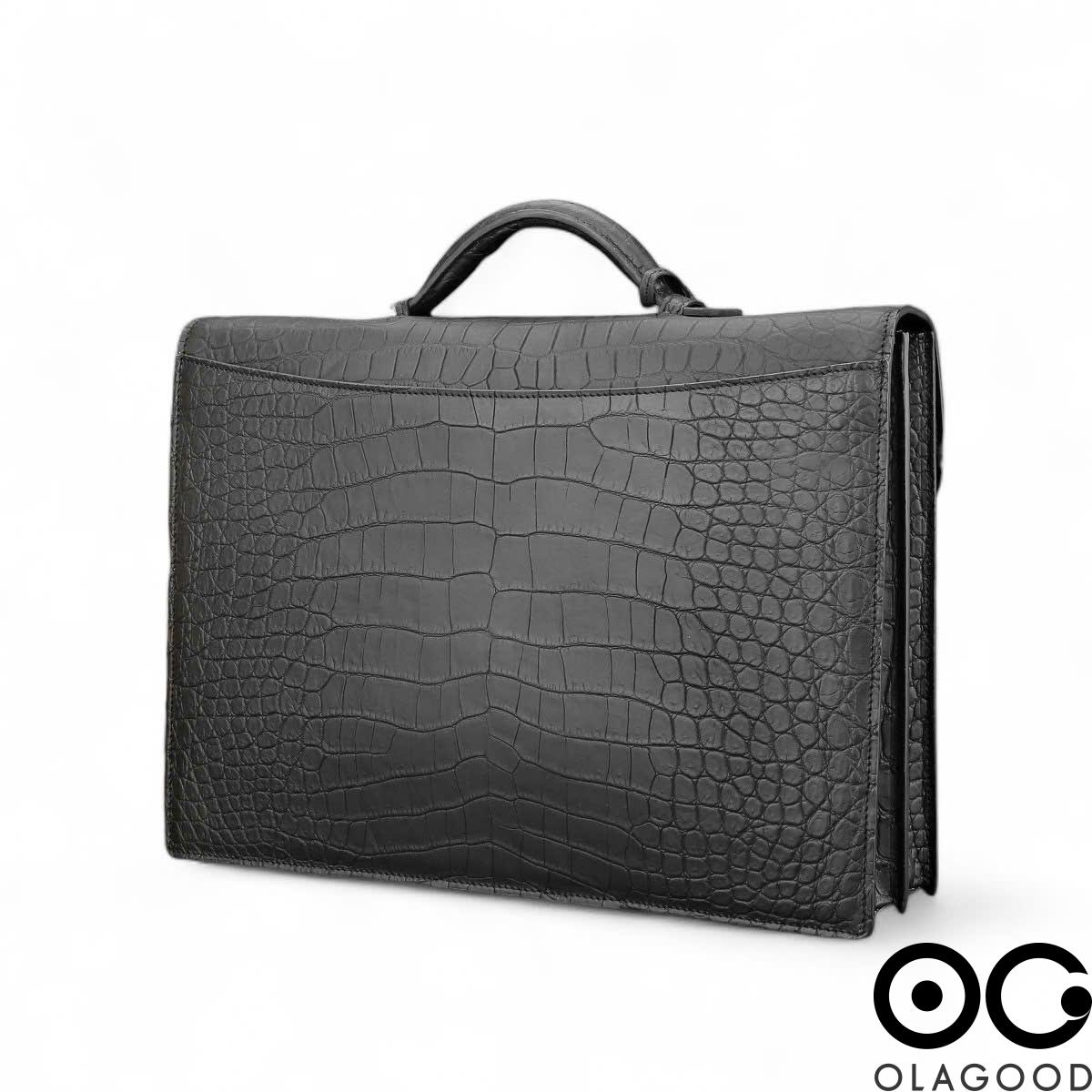 Túi xách laptop da cá sấu Nile - CLT019S - Hình ảnh 13