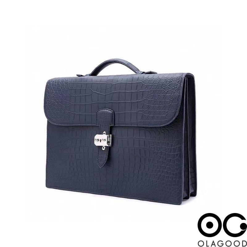 Túi xách laptop da cá sấu Nile - CLT019S - Hình ảnh 4