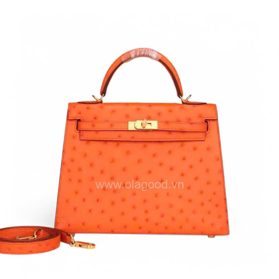 Túi xách nữ da đà điểu - TXNU021D - Hình ảnh 4