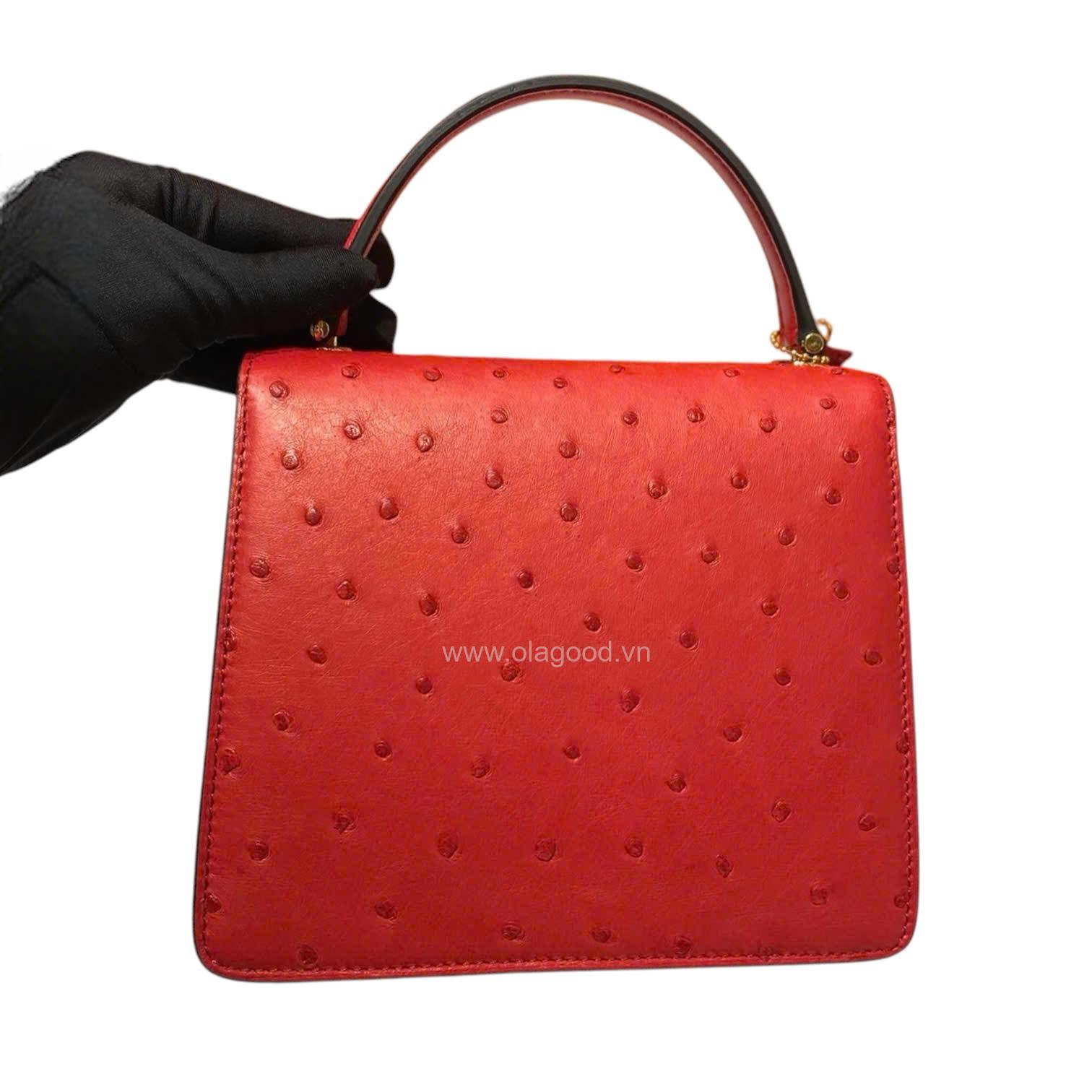 Túi xách nữ đà điểu - TXNU024D - Hình ảnh 11