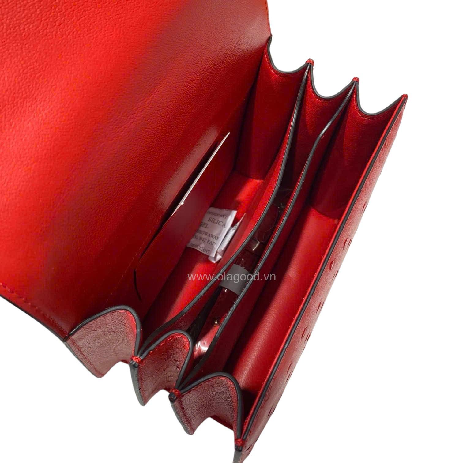 Túi xách nữ đà điểu - TXNU024D - Hình ảnh 16