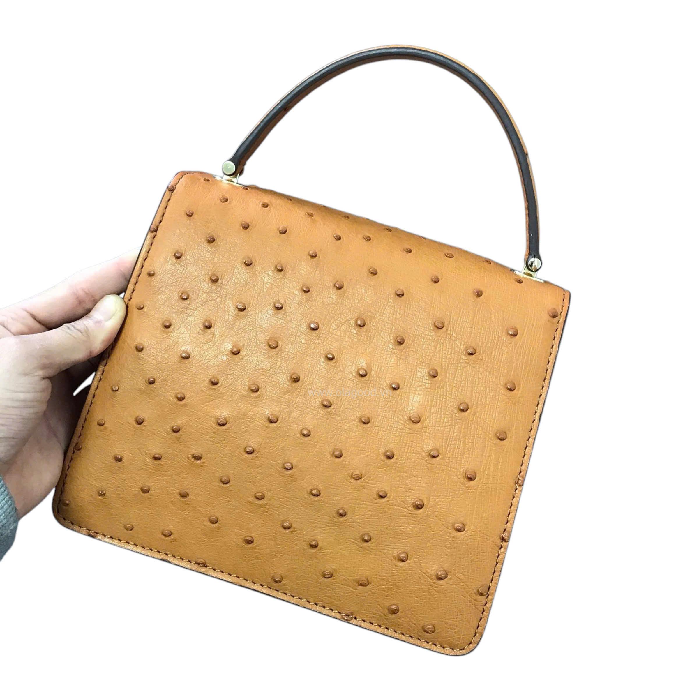 Túi xách nữ đà điểu - TXNU024D - Hình ảnh 17