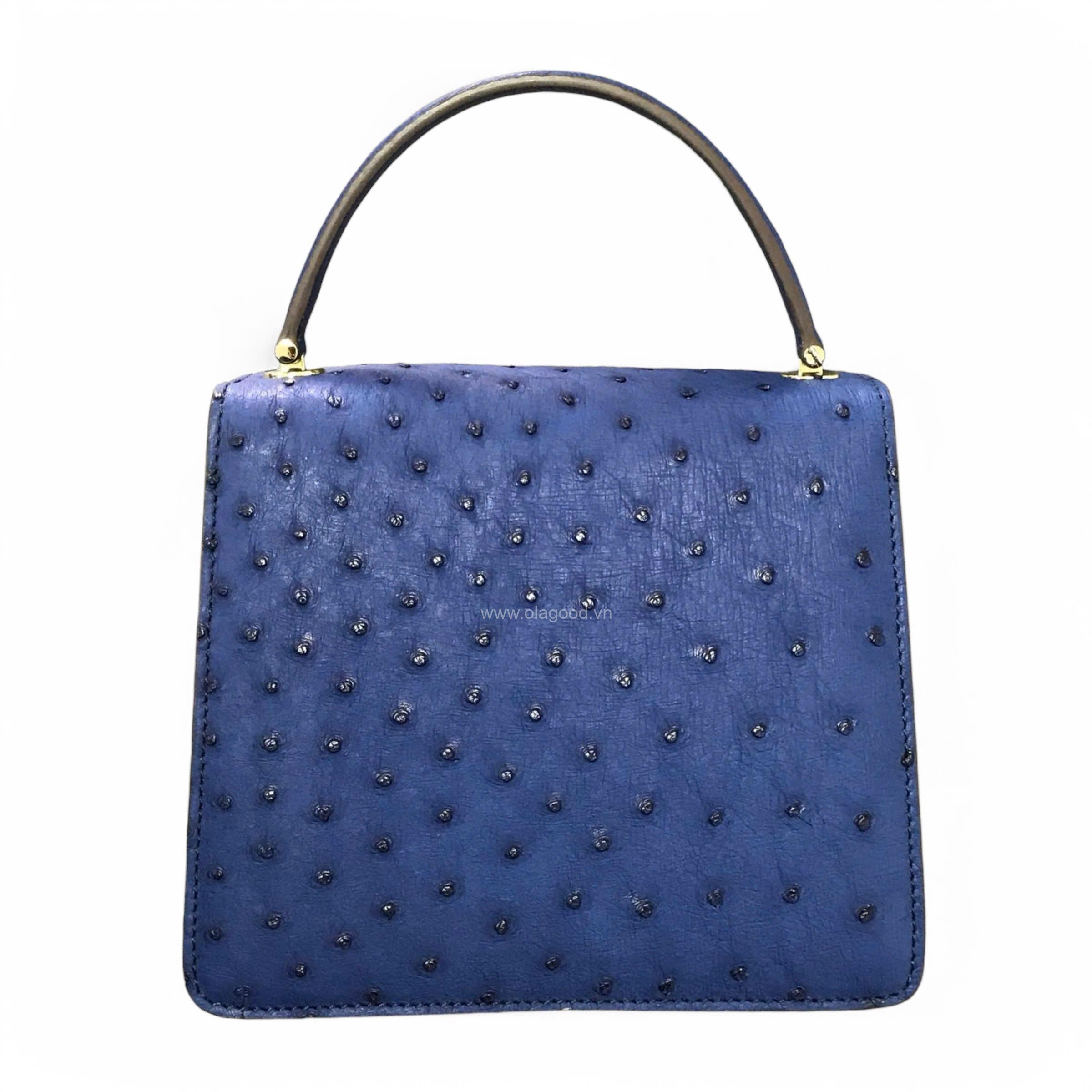 Túi xách nữ đà điểu - TXNU024D - Hình ảnh 8