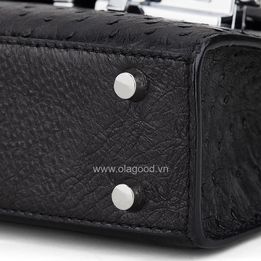 Túi xách nữ đà điểu chính hãng - TXNU027D - Hình ảnh 11