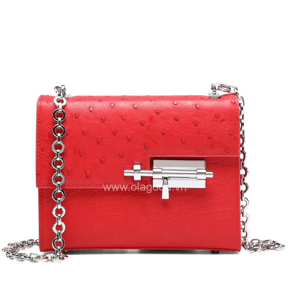 Túi xách nữ đà điểu chính hãng - TXNU027D - Hình ảnh 7